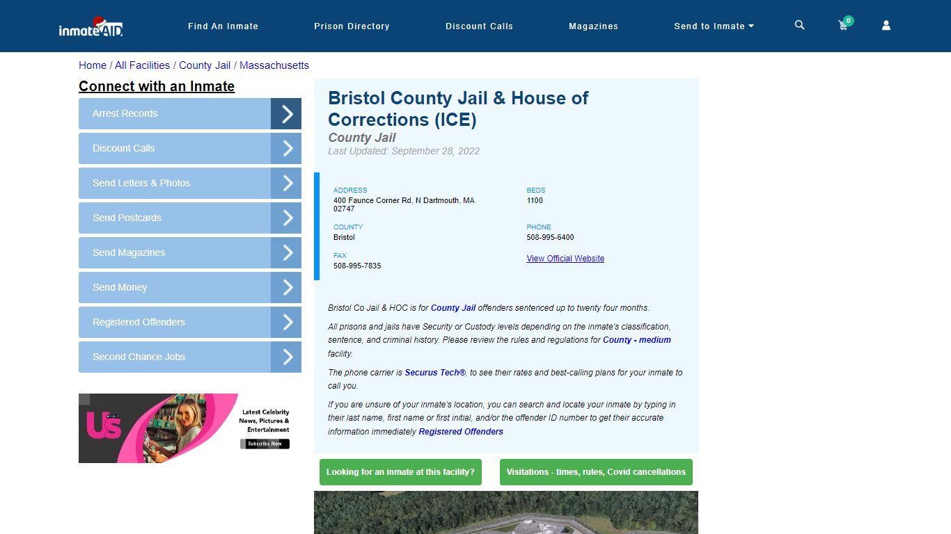 Bristol County Jail & House of Corrections (ICE) - Inmate Locator - N ...